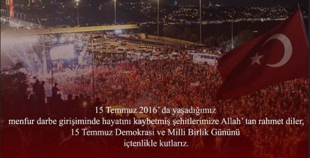 15 TEMMUZ'U UNUTMAYACAĞIZ!